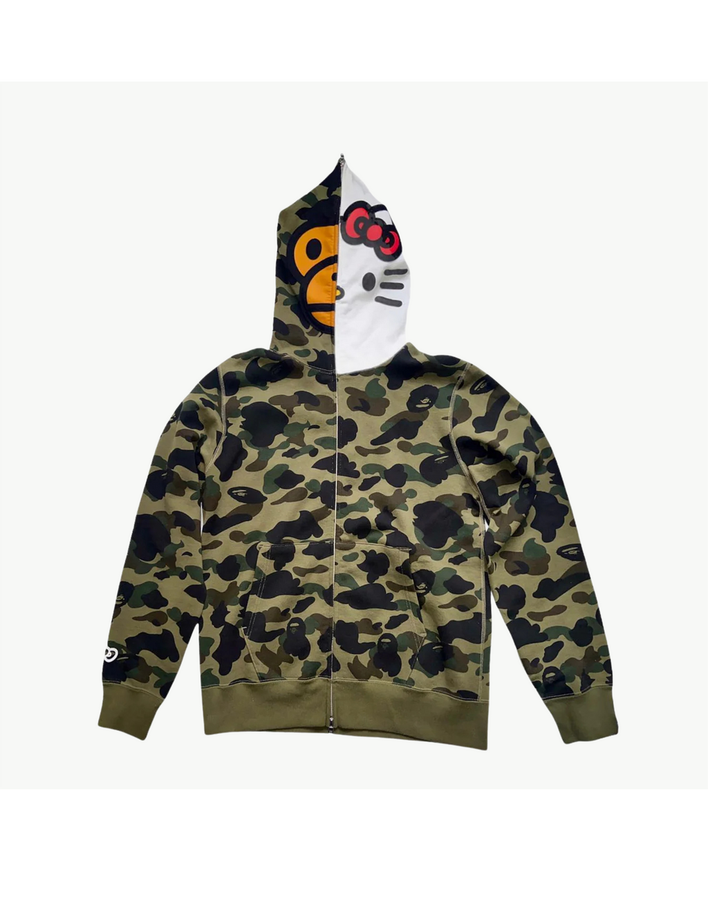 Kitty Camo Zip Hoodie