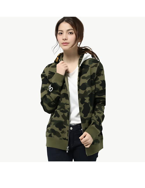 Kitty Camo Zip Hoodie